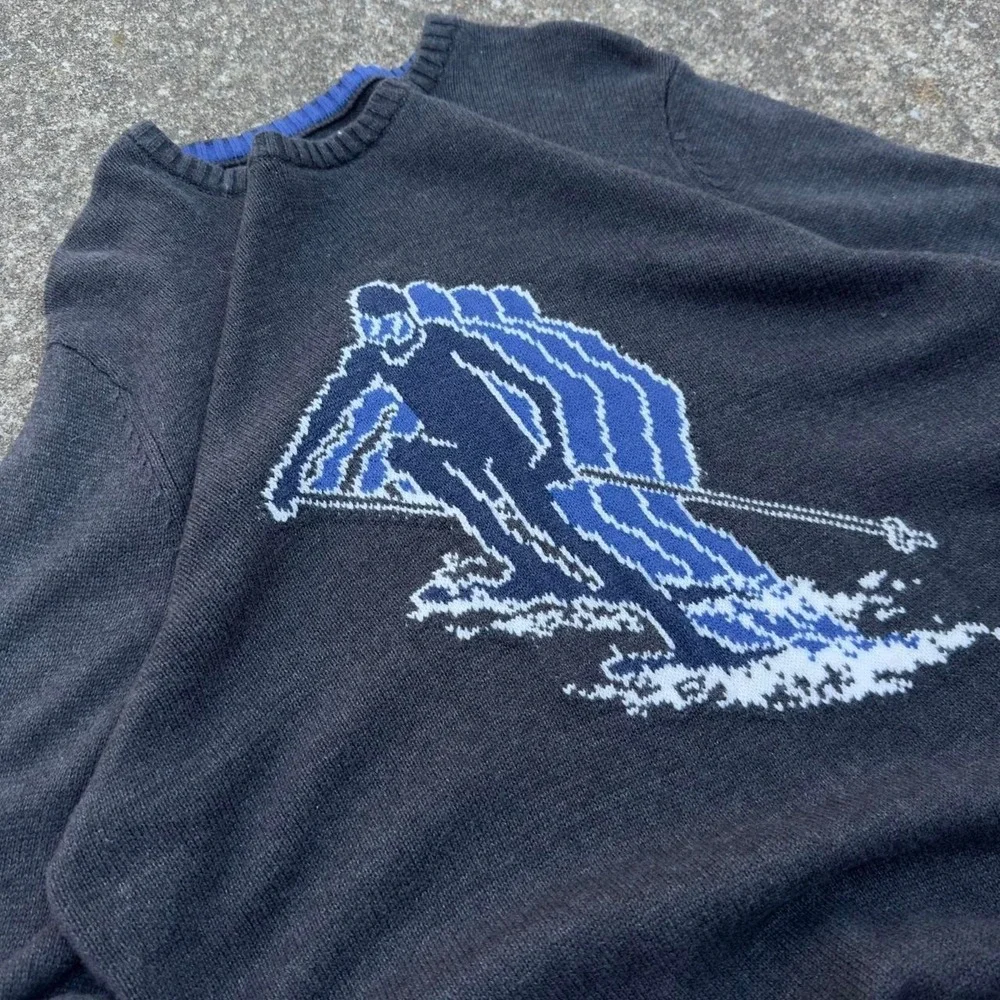 Y2K Polo Ralph Style Ski Knit Sweater Polo Ralph Style Sweater Size XL f8